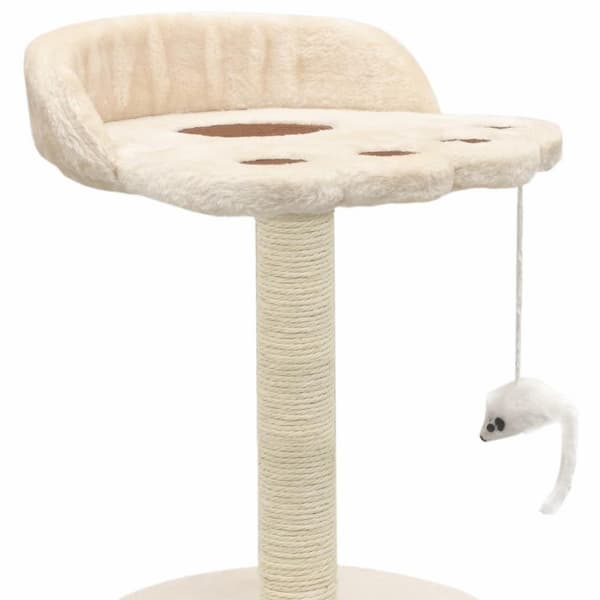Arbre compact pour chats avec plateforme en forme de patte – Image 5